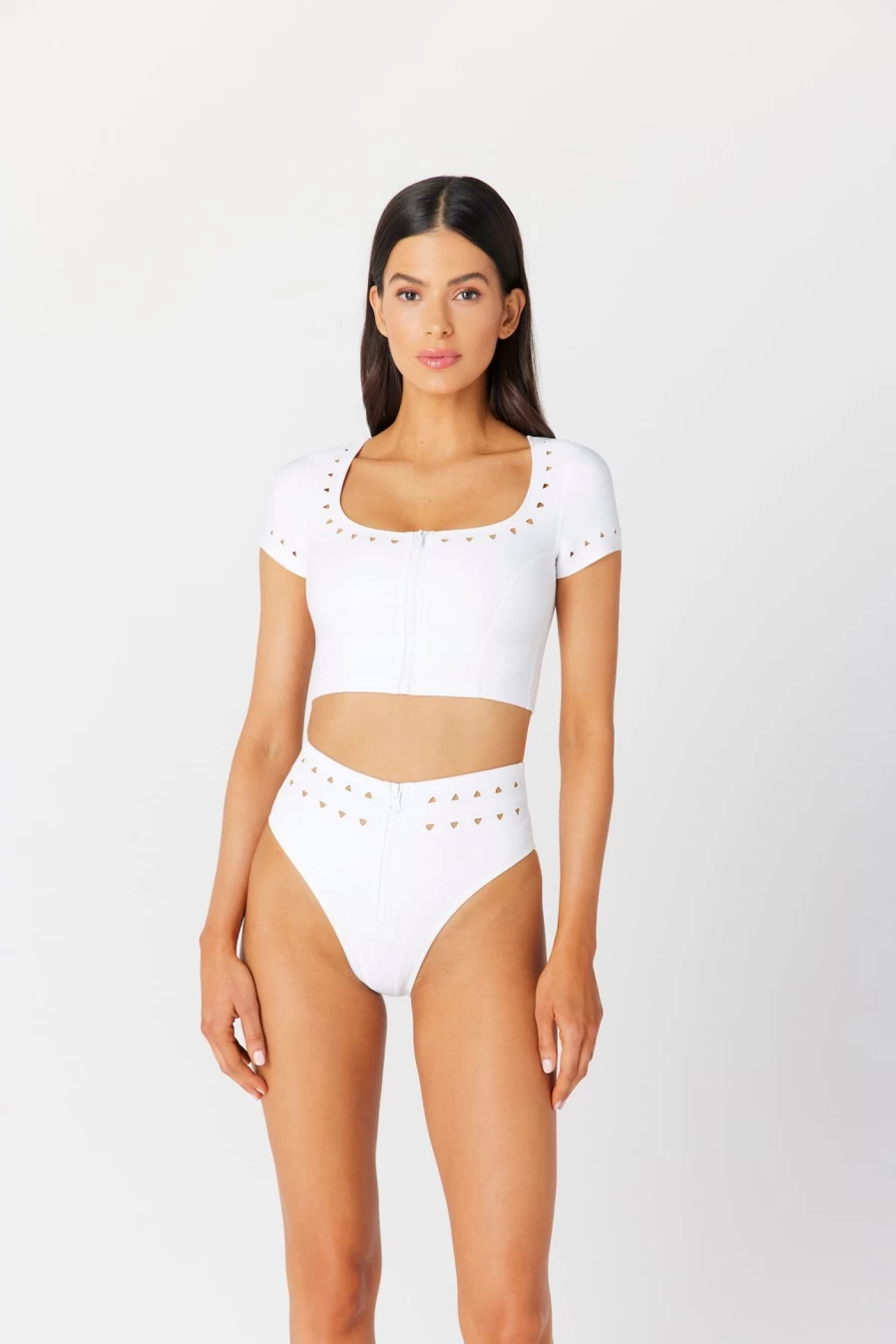 "GIGI C Women's Jennifer Short Sleeve Crop Top | Trendy Feminine T-Shirt"