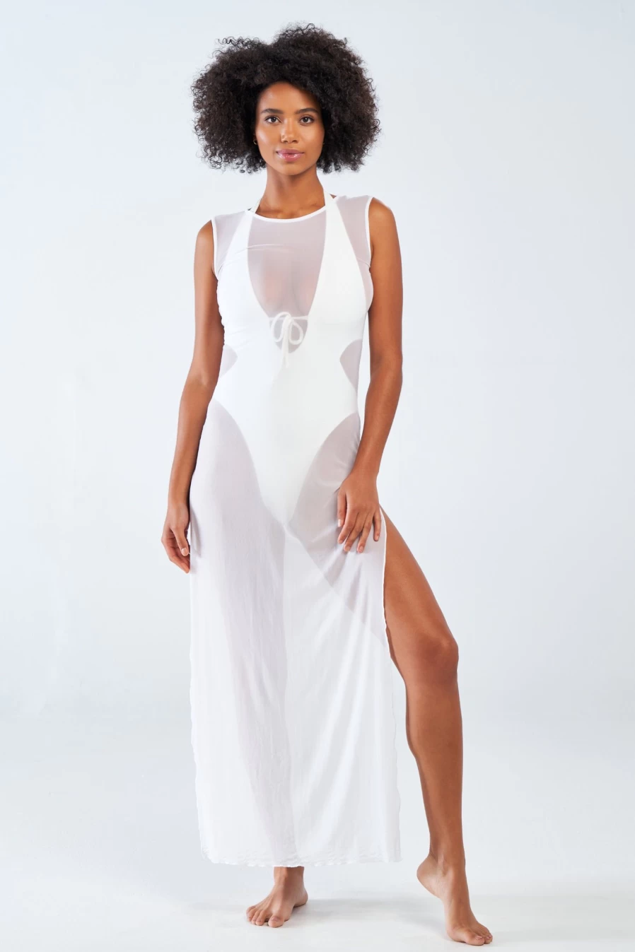 GIGI C Women's Terri Mesh Beach Cover-Up Lightweight Loose Fit Summer Swimwear
