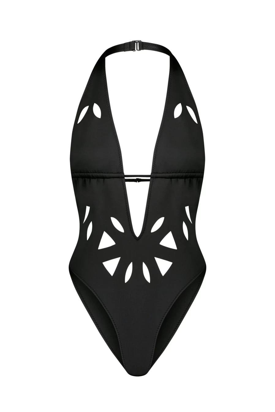 GIGI C Women's Casey Plunging Neckline One-Piece Swimsuit