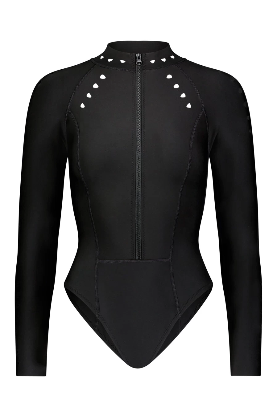 GIGI C Women's Riley Full Coverage Surf Suit - High Neck Long Sleeve Swimwear for Women