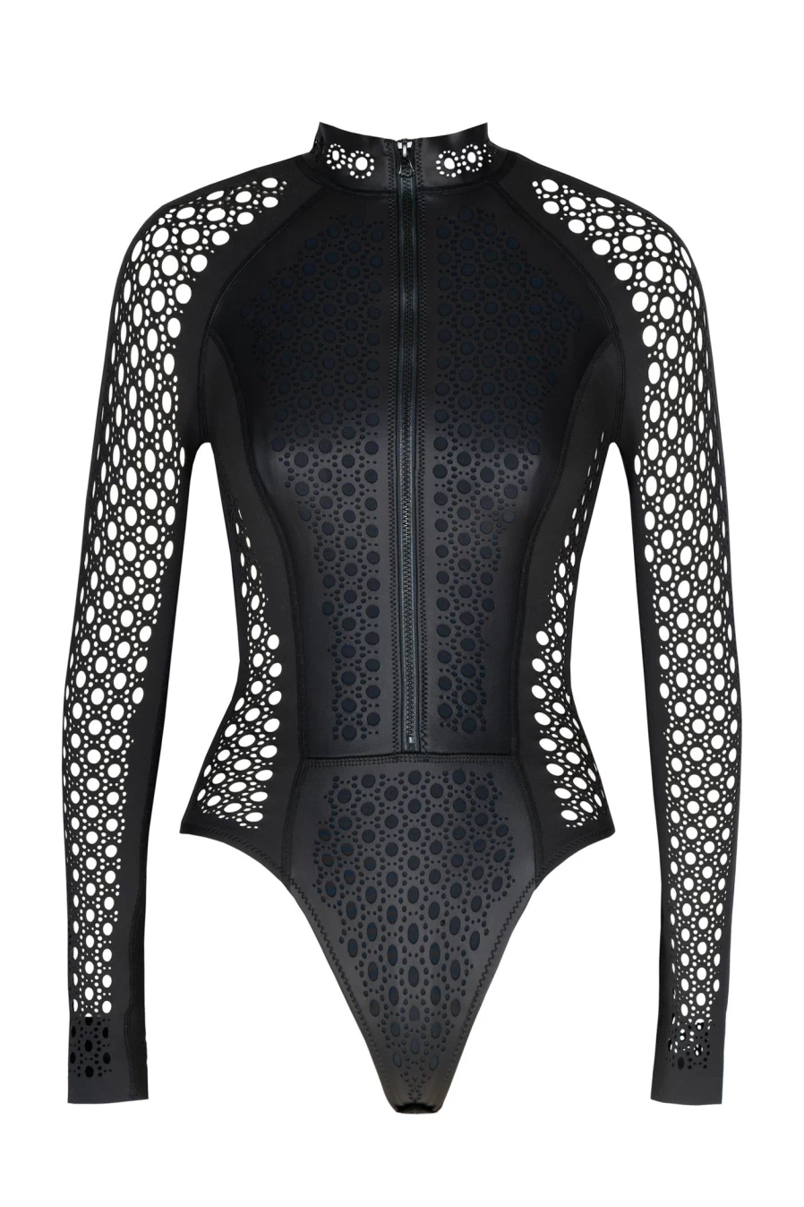GIGI C Women's Nicole Faux Leather Surfsuit - Stylish Vegan Leather Swimwear for Women