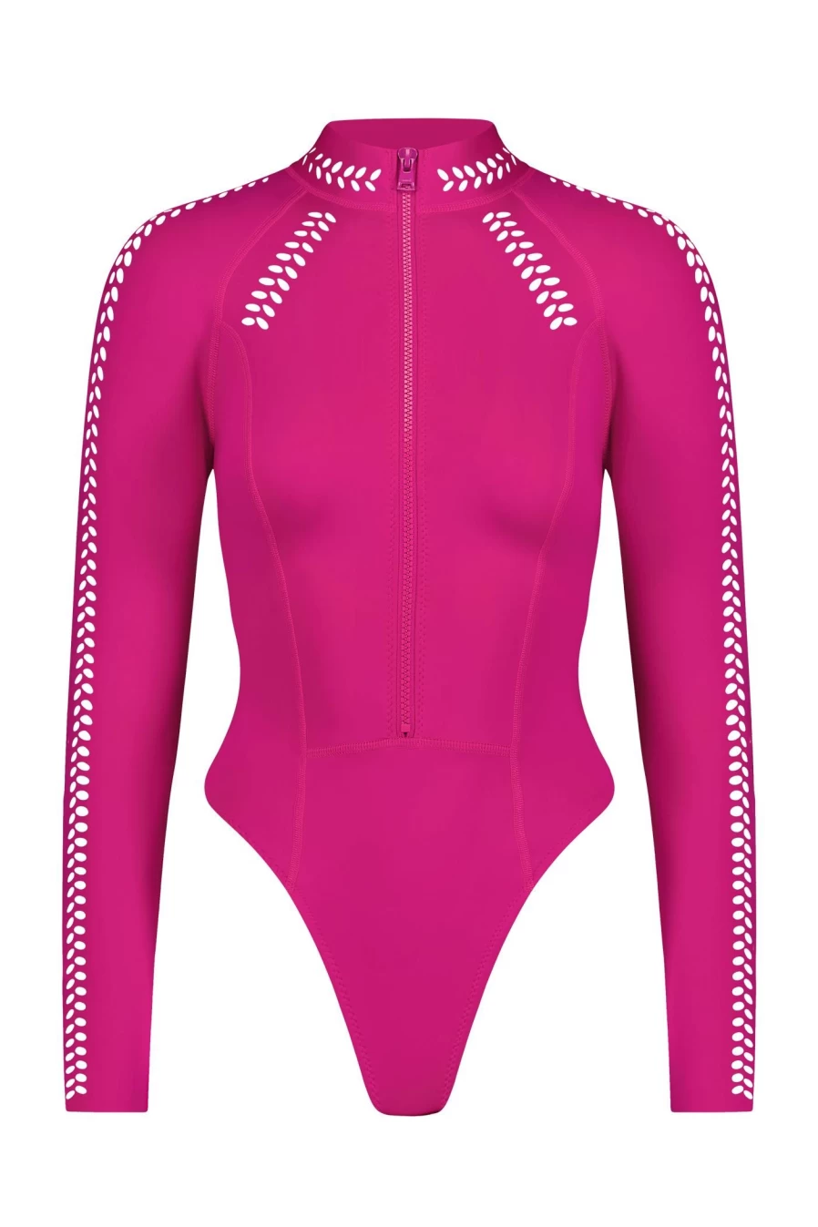 GIGI C Women's Riley Full Coverage Surf Suit - High Neck Long Sleeve Swimwear